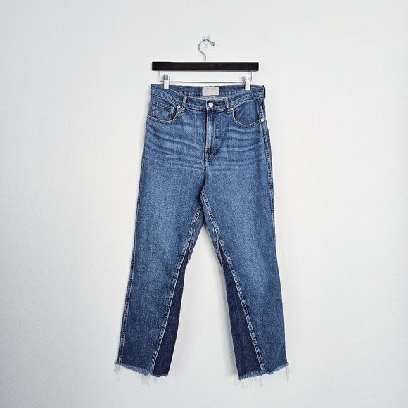 Everlane The Cheeky Bootcut Two-tone Raw Hem Jeans Size 30 - Picture 6 of 14
